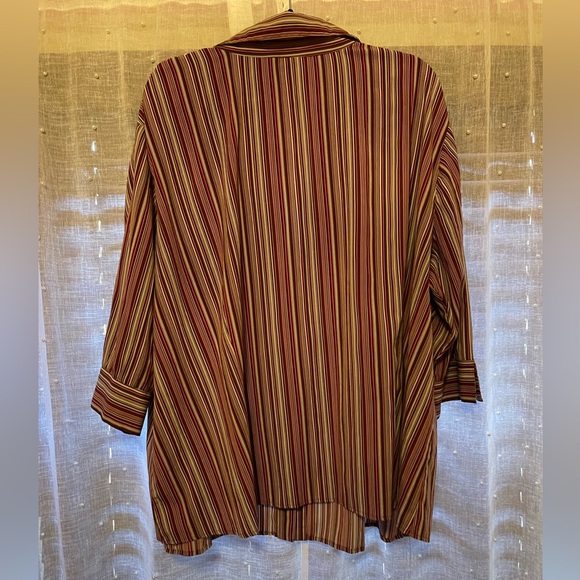 Apt 9 striped button up blouse - Picture 3 of 5
